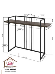 Wooden Console Table with Shelf