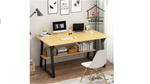 Load image into Gallery viewer, Wooden Laptop Computer Desk Study Writing Table with 4 Tier Shelf
