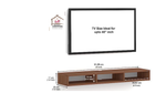 Load image into Gallery viewer, Engineered Wood Wall Mount TV Unit/TV Stand/Wall Set Top Box Stand/TV Cabinet/TV Entertainment Unit (Walnut)(Ideal for 42.52 Inch)
