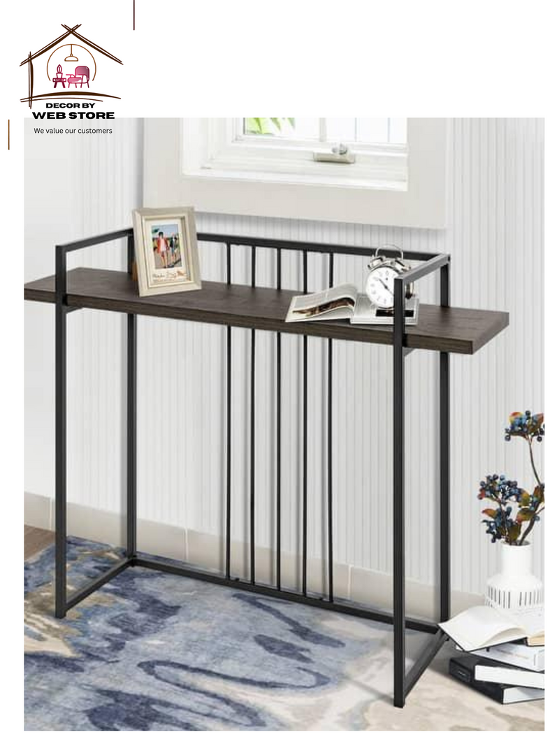 Wooden Console Table with Shelf