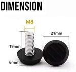 Load image into Gallery viewer, Table Foot Leveler, Screw On Furniture Glide Leveling Foot Adjuster,4 Pcs M 8 x 20 mm Screw On Furniture Glide Leveling Foot Adjuster for Furniture Legs
