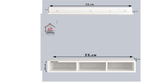 Load image into Gallery viewer, Wall Mounted Living Room Tv Unit
