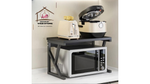 Load image into Gallery viewer, 3 tier Kitchen rack Home shelf Microwave oven Stand Wood Storage
