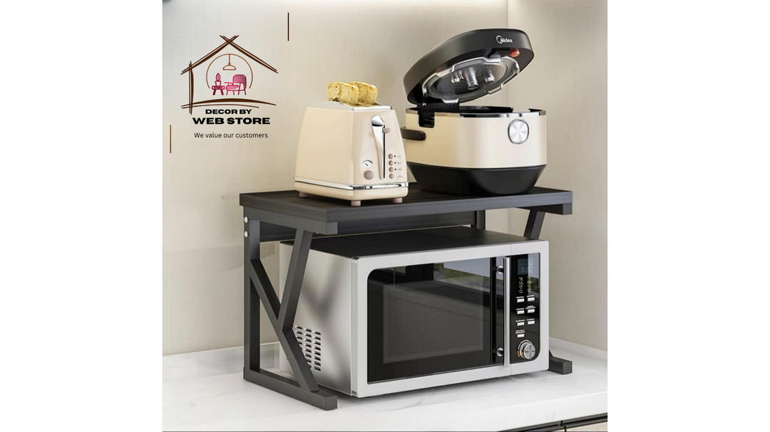 3 tier Kitchen rack Home shelf Microwave oven Stand Wood Storage