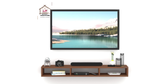 Load image into Gallery viewer, Engineered Wood Wall Mount TV Unit/TV Stand/Wall Set Top Box Stand/TV Cabinet/TV Entertainment Unit (Walnut)(Ideal for 42.52 Inch)
