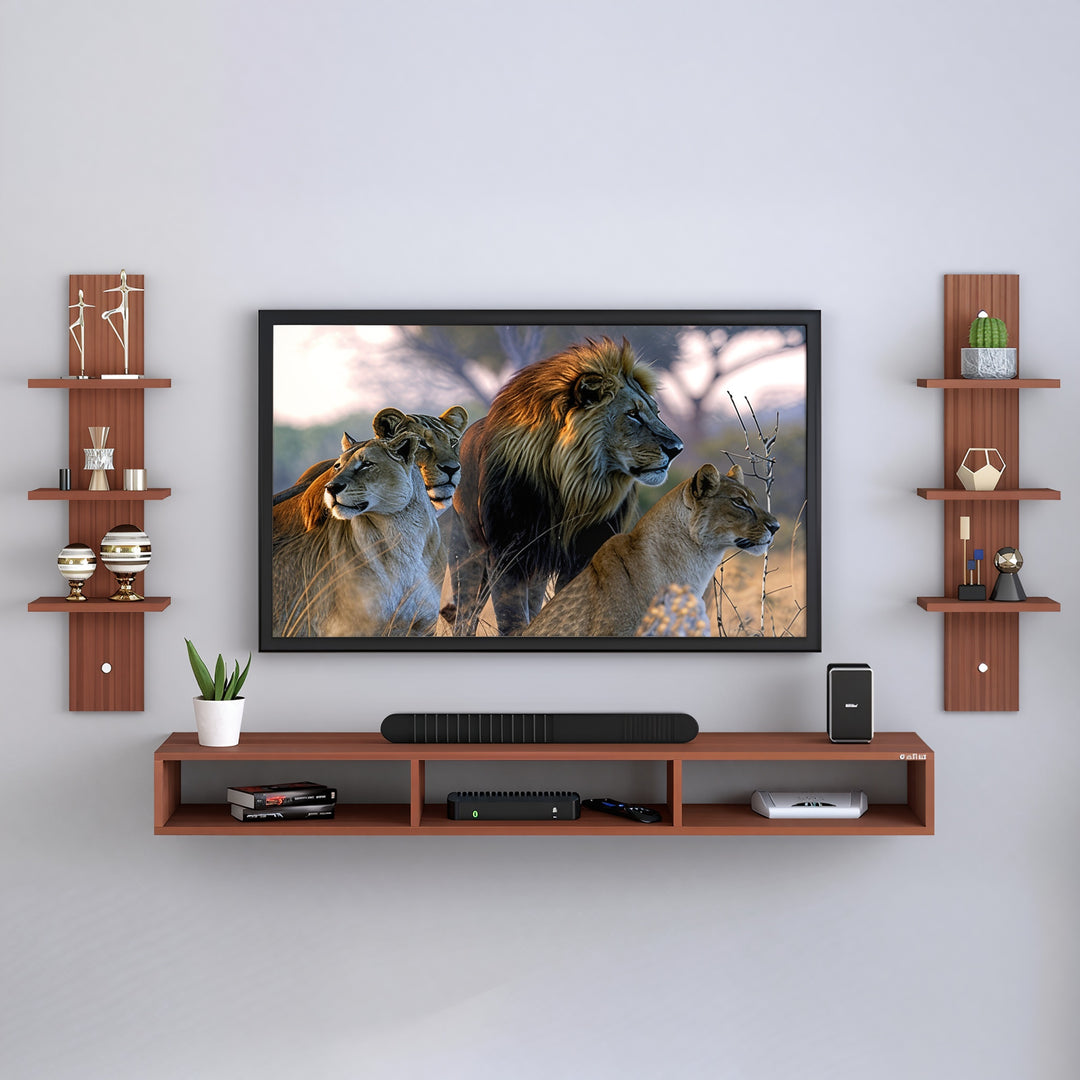 Wood Wall Mount TV Unit