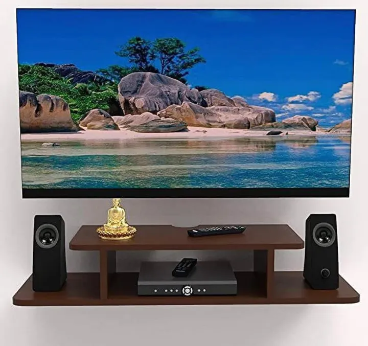 Tv Cabinet Unit Tv Entertainment Set top Box Stand Living Room badroom HallWaye Home Decor Standerd Size 32' to 48 Inch Colour Brown