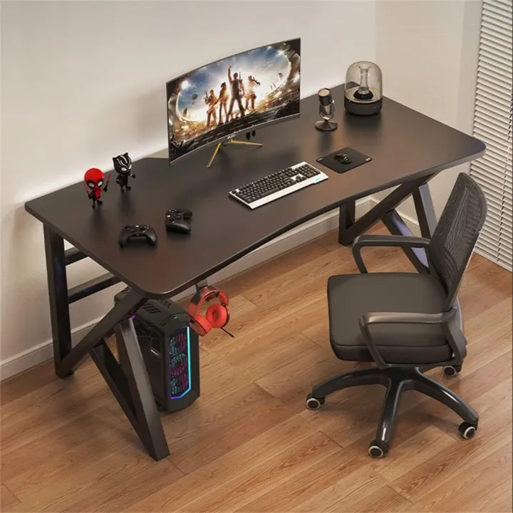 Computer Table Desktop Family E-Sports Table and Chairs Combination Table Bedroom Table Without Chairs (Color : E, Size : 120cm)
